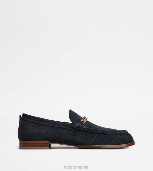 mocasini din piele intoarsa bărbați Tod's 080D673 albastru