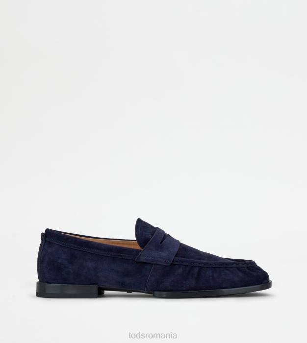 mocasini din piele intoarsa bărbați Tod's 080D675 albastru