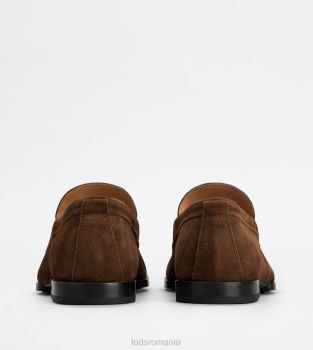 mocasini din piele intoarsa bărbați Tod's 080D678 maro