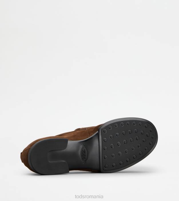 mocasini din piele intoarsa bărbați Tod's 080D678 maro