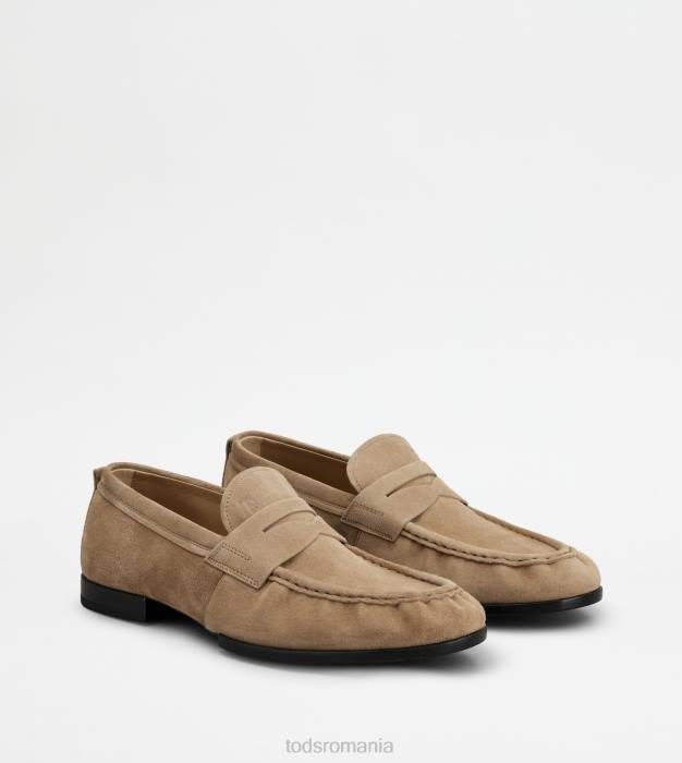 mocasini din piele intoarsa bărbați Tod's 080D679 bej