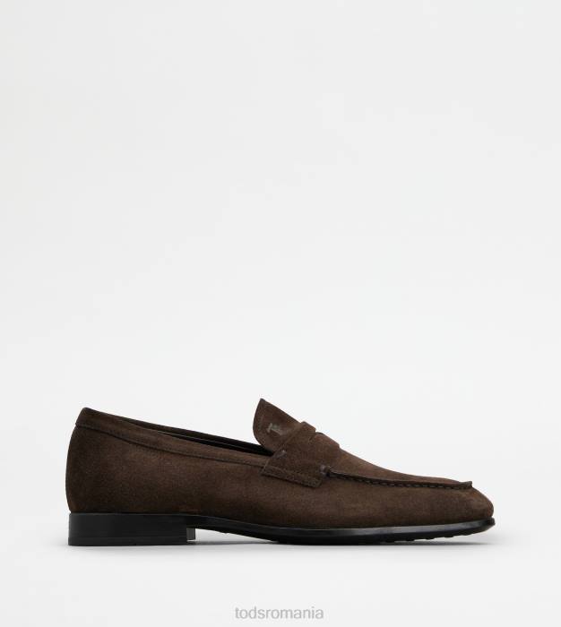 mocasini din piele intoarsa bărbați Tod's 080D691 maro