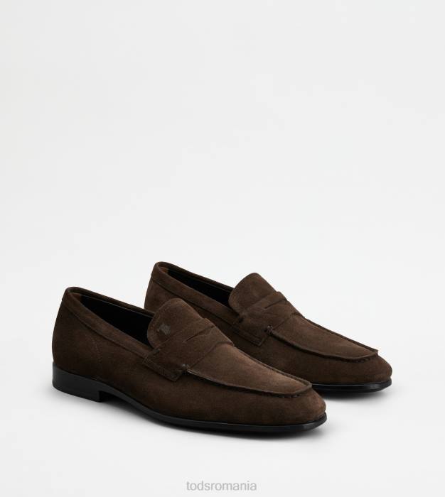 mocasini din piele intoarsa bărbați Tod's 080D691 maro
