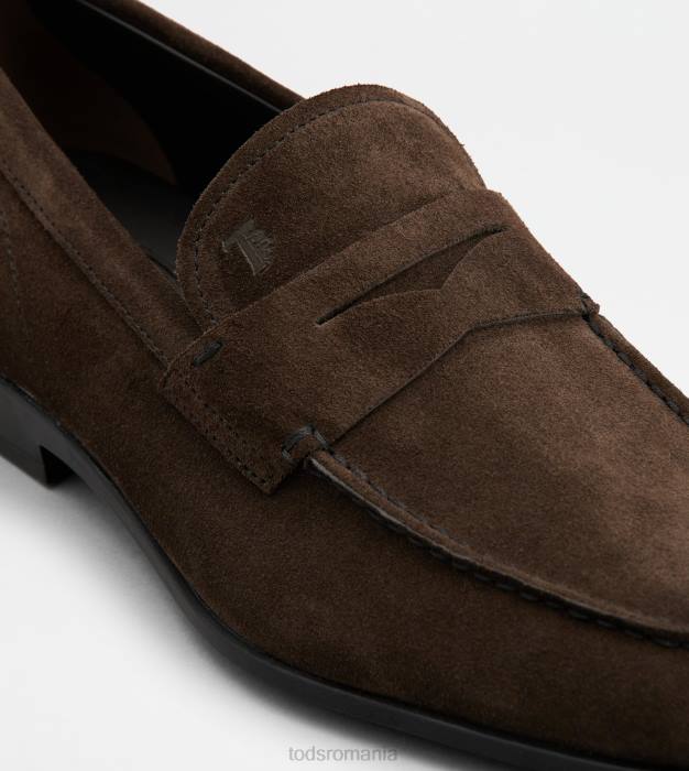 mocasini din piele intoarsa bărbați Tod's 080D691 maro