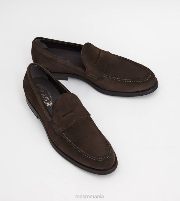 mocasini din piele intoarsa bărbați Tod's 080D693 maro