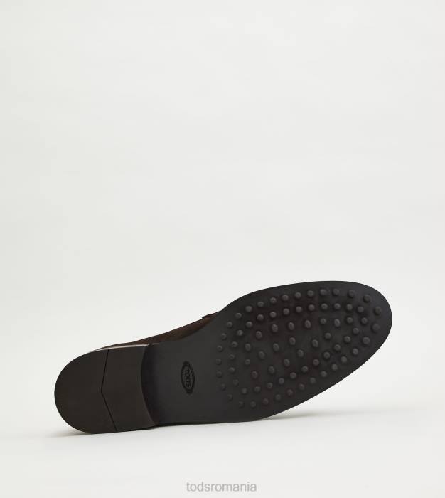 mocasini din piele intoarsa bărbați Tod's 080D693 maro