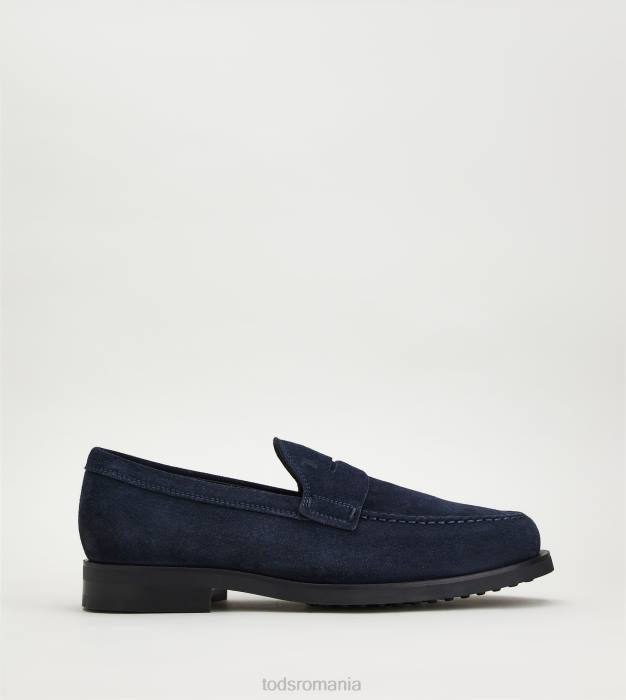 mocasini din piele intoarsa bărbați Tod's 080D700 albastru