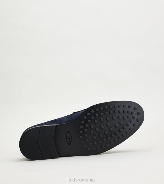 mocasini din piele intoarsa bărbați Tod's 080D700 albastru