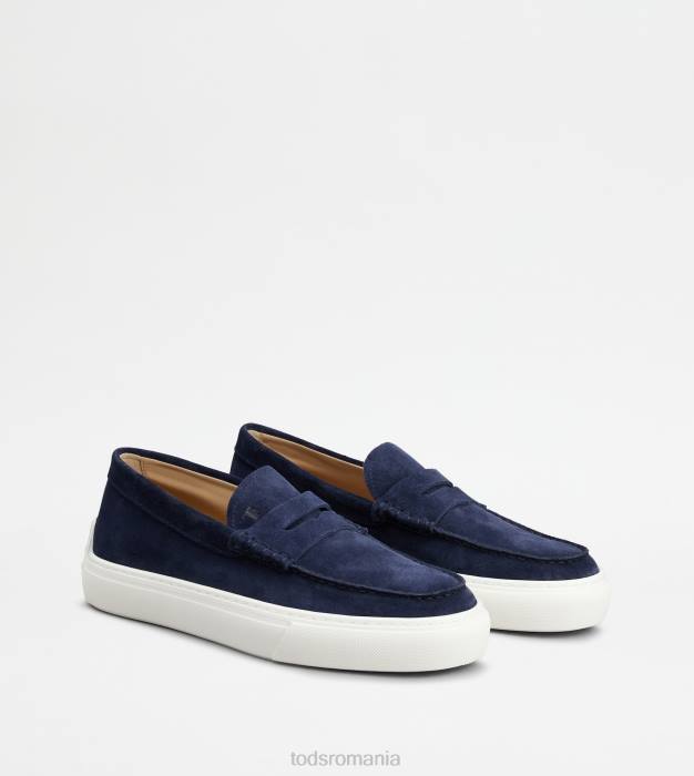 mocasini din piele intoarsa bărbați Tod's 080D780 albastru