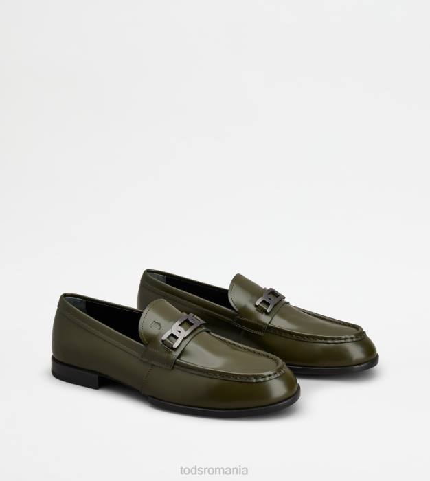 mocasini kate din piele bărbați Tod's 080D709 verde