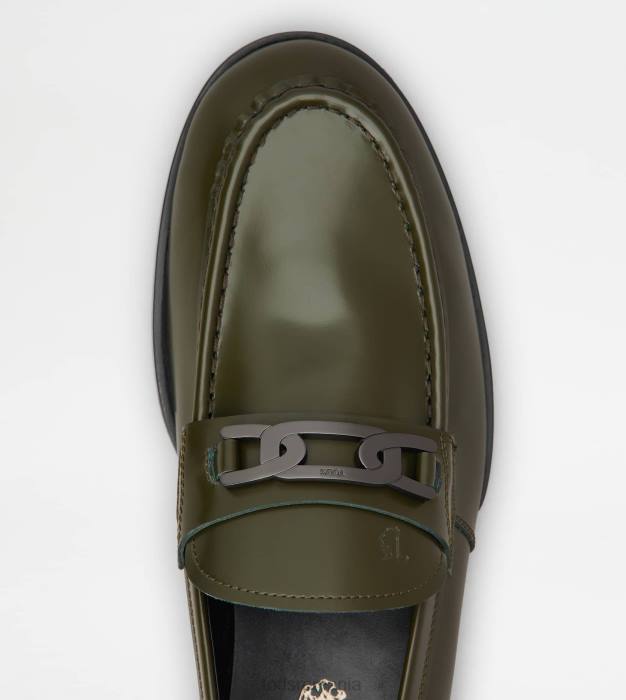 mocasini kate din piele bărbați Tod's 080D709 verde