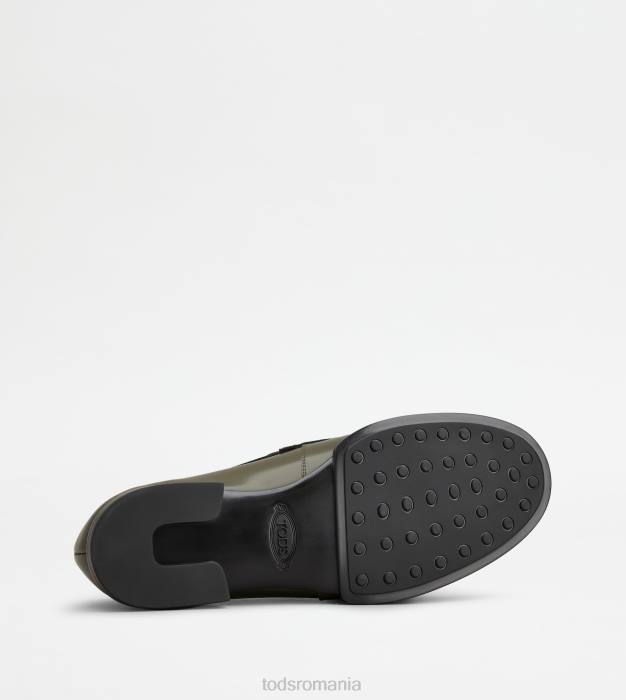 mocasini kate din piele bărbați Tod's 080D709 verde