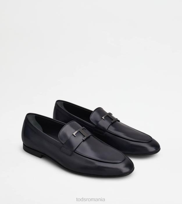 t mocasini atemporali din piele bărbați Tod's 080D655 albastru