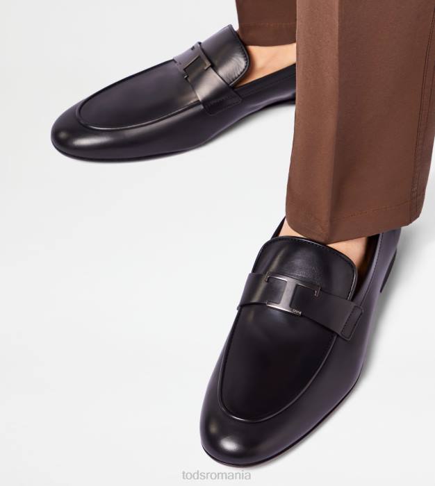 t mocasini atemporali din piele bărbați Tod's 080D665 negru