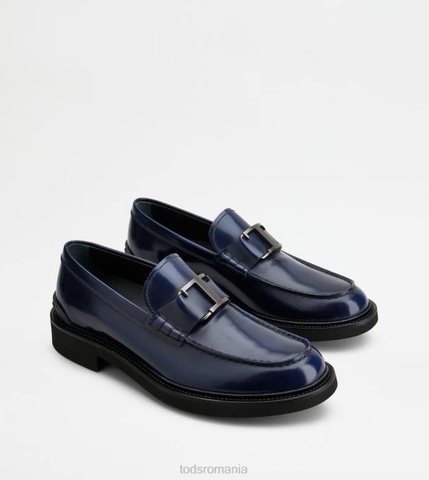 t mocasini atemporali din piele bărbați Tod's 080D701 albastru