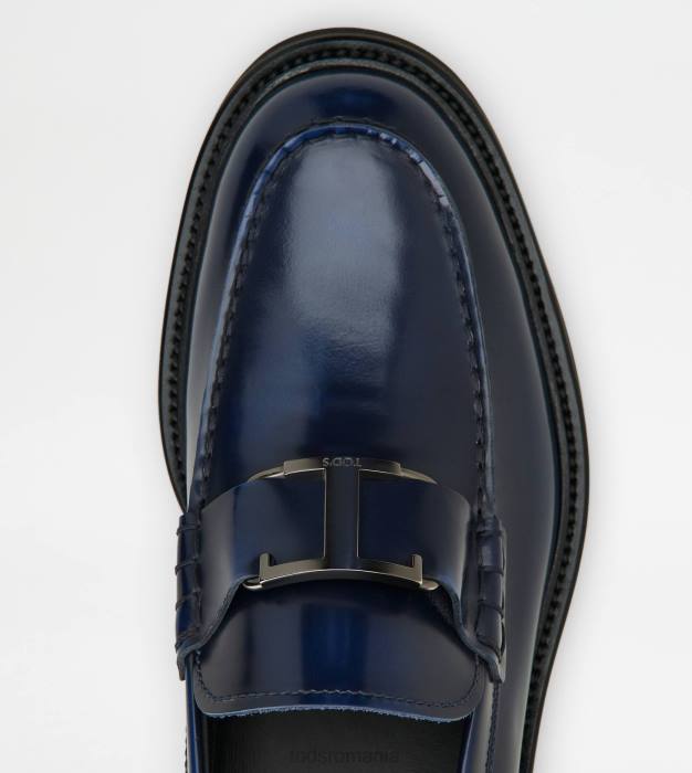 t mocasini atemporali din piele bărbați Tod's 080D701 albastru