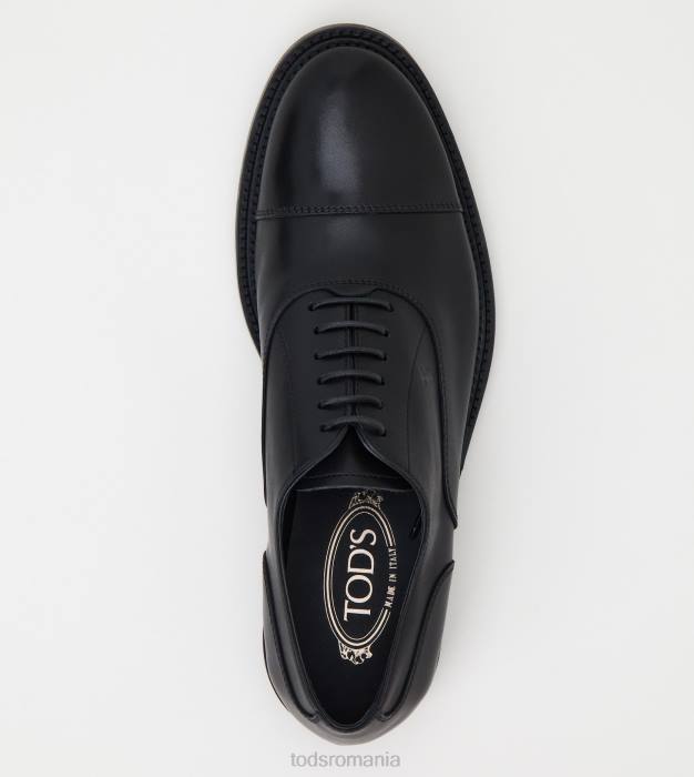 șireturi din piele bărbați Tod's 080D822 negru