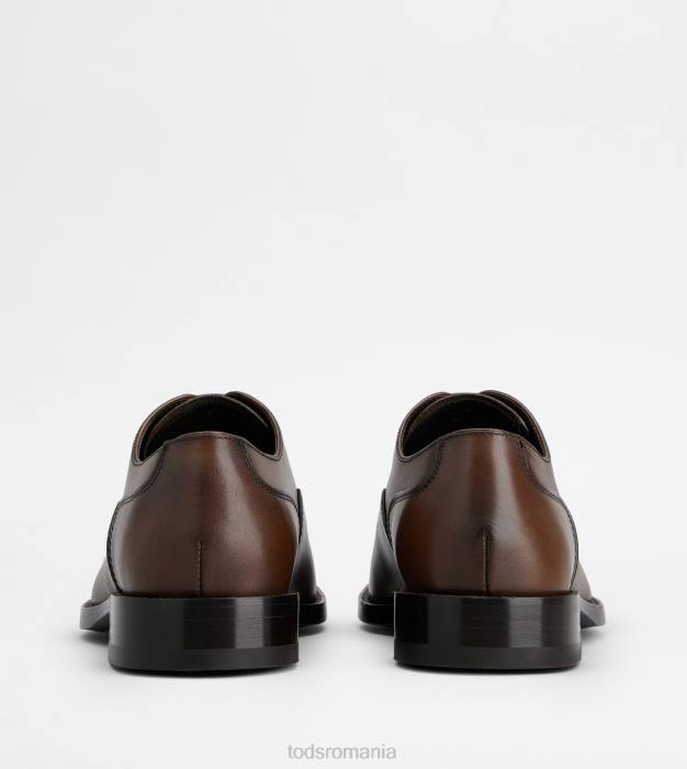 șireturi din piele bărbați Tod's 080D825 maro