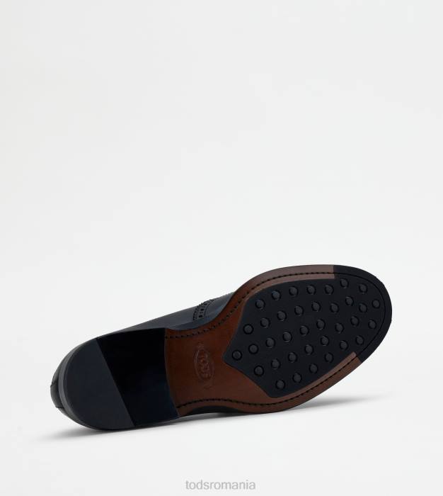 șireturi din piele bărbați Tod's 080D826 negru