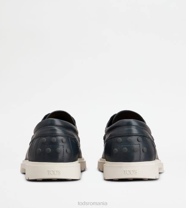 pantofi barca din piele bărbați Tod's 080D817 albastru