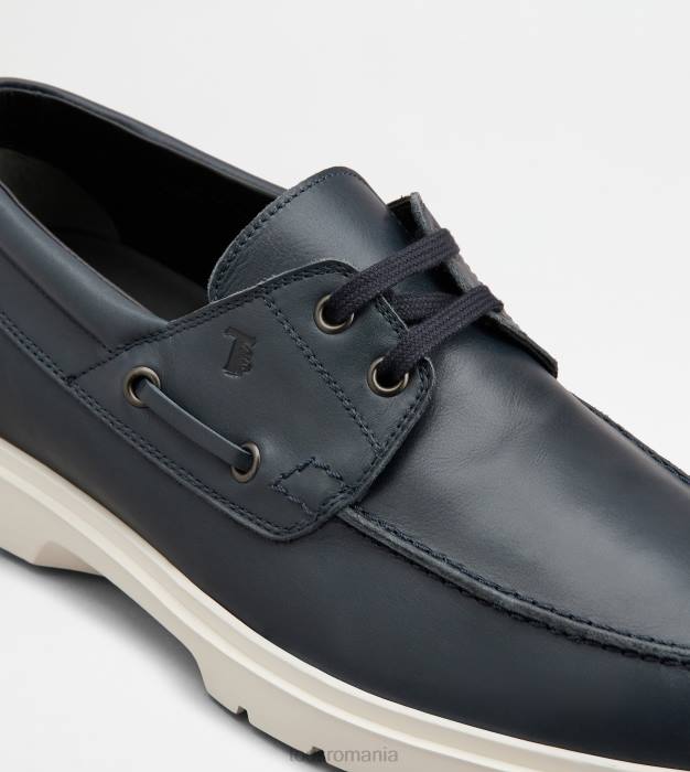 pantofi barca din piele bărbați Tod's 080D817 albastru