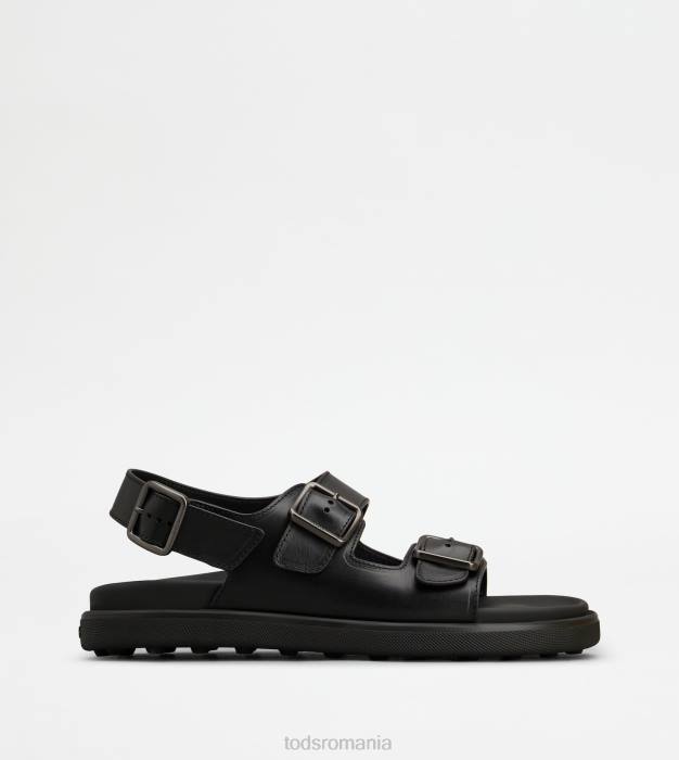 sandale din piele bărbați Tod's 080D917 negru