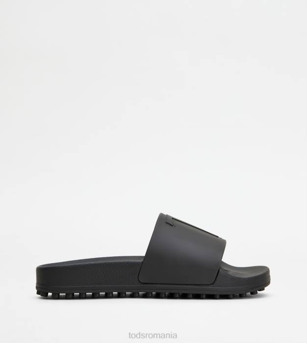 tobogan de cauciuc bărbați Tod's 080D921 negru