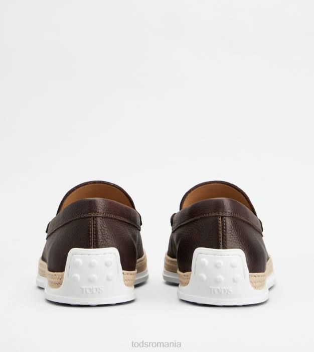 mocasini papuci din piele bărbați Tod's 080D899 maro