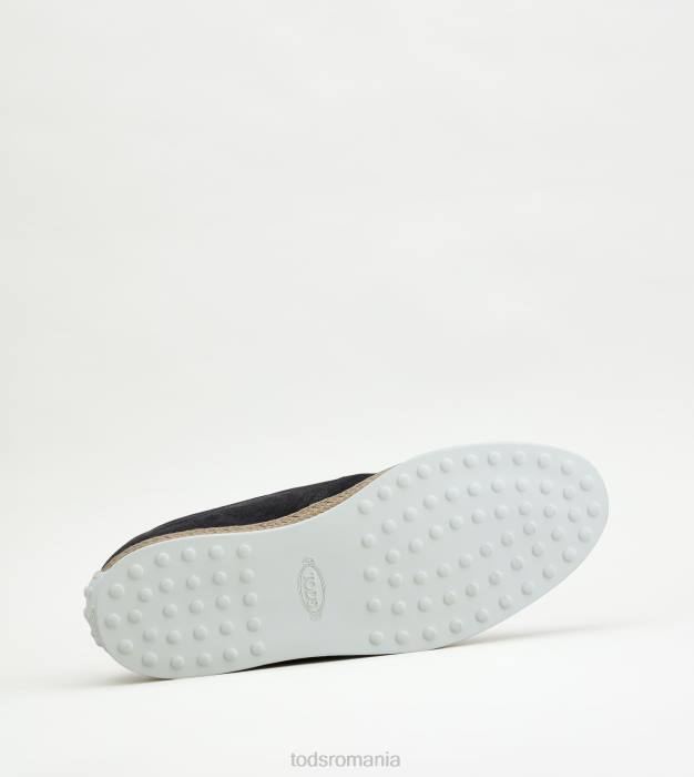 pantofi slip-on din piele intoarsa bărbați Tod's 080D915 gri