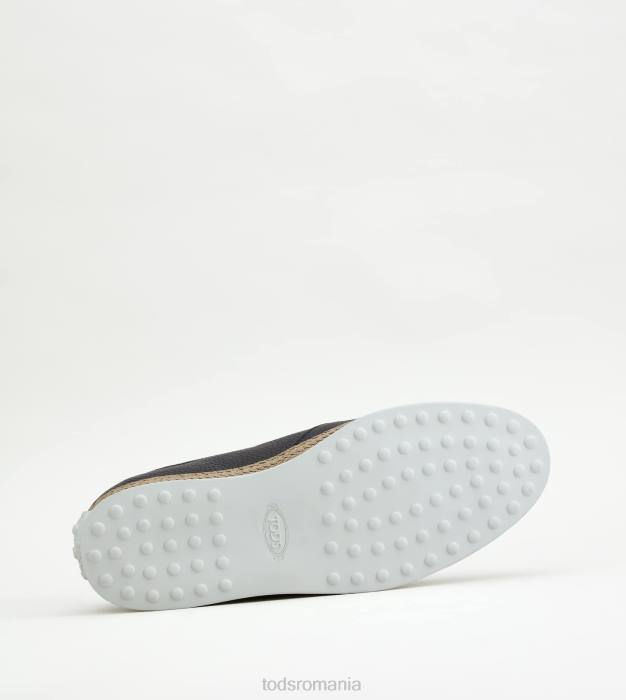papuci din piele bărbați Tod's 080D913 albastru