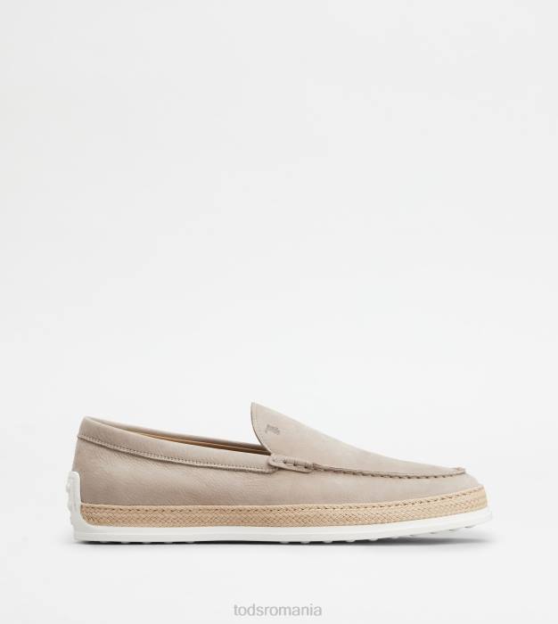 slip-on din nubuc bărbați Tod's 080D901 bej