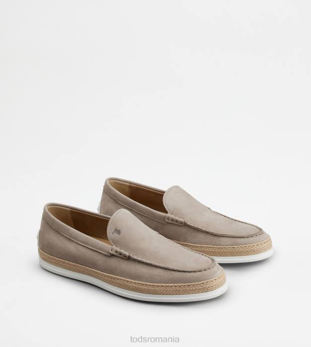 slip-on din nubuc bărbați Tod's 080D901 bej