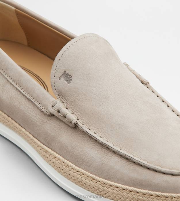slip-on din nubuc bărbați Tod's 080D901 bej