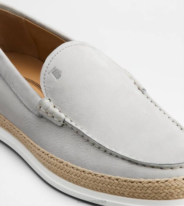 slip-on din nubuc bărbați Tod's 080D902 gri