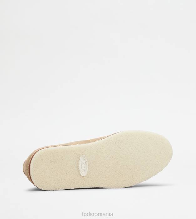 slip-ons din piele intoarsa bărbați Tod's 080D895 bej