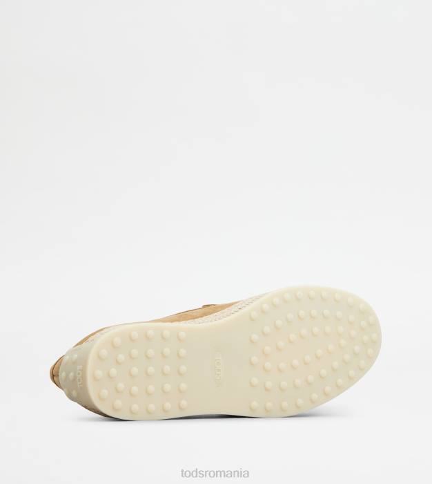 slip-ons din piele intoarsa bărbați Tod's 080D898 bej
