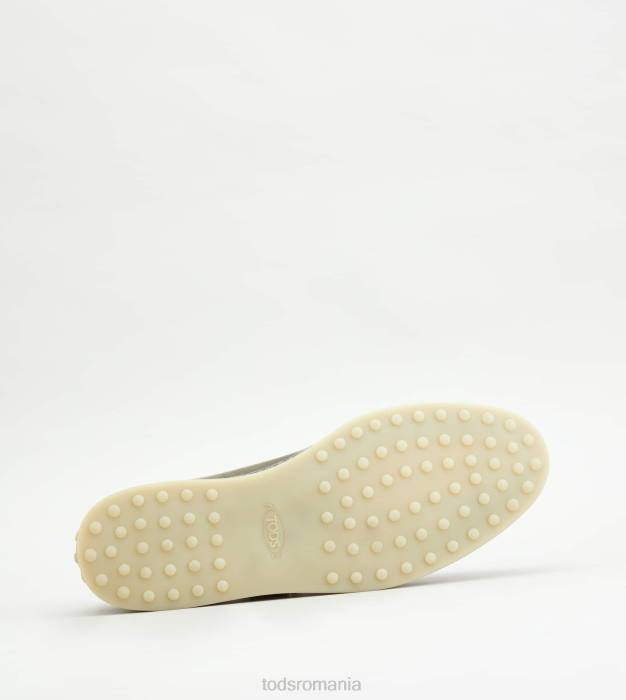 slip-ons din piele intoarsa bărbați Tod's 080D904 gri