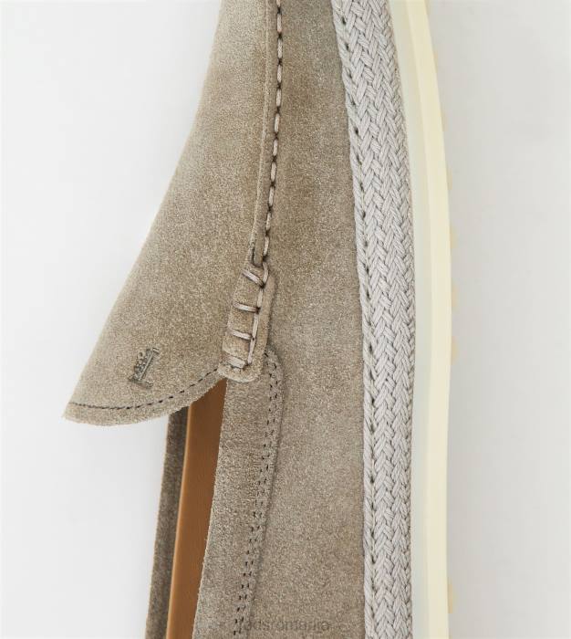 slip-ons din piele intoarsa bărbați Tod's 080D904 gri