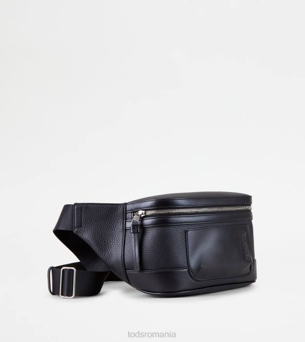 geanta de talie din piele mica bărbați Tod's 080D989 negru