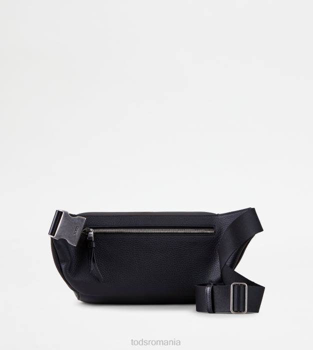 geanta de talie din piele mica bărbați Tod's 080D989 negru