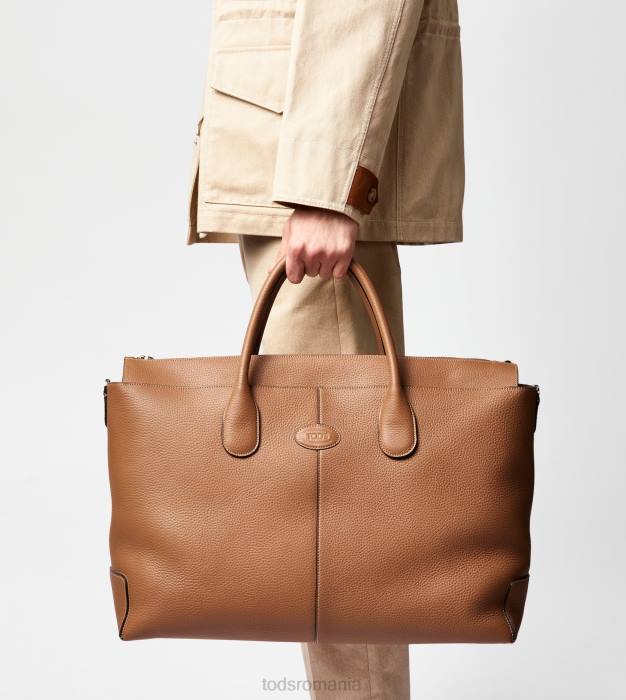 di geanta din piele mare bărbați Tod's 080D990 maro