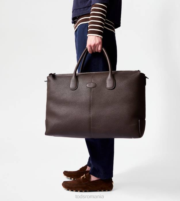 di geanta din piele mare bărbați Tod's 080D991 maro