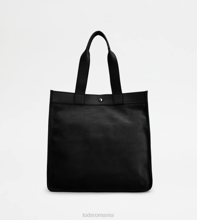 geanta de cumparaturi tote din piele intoarsa medie bărbați Tod's 080D993 negru