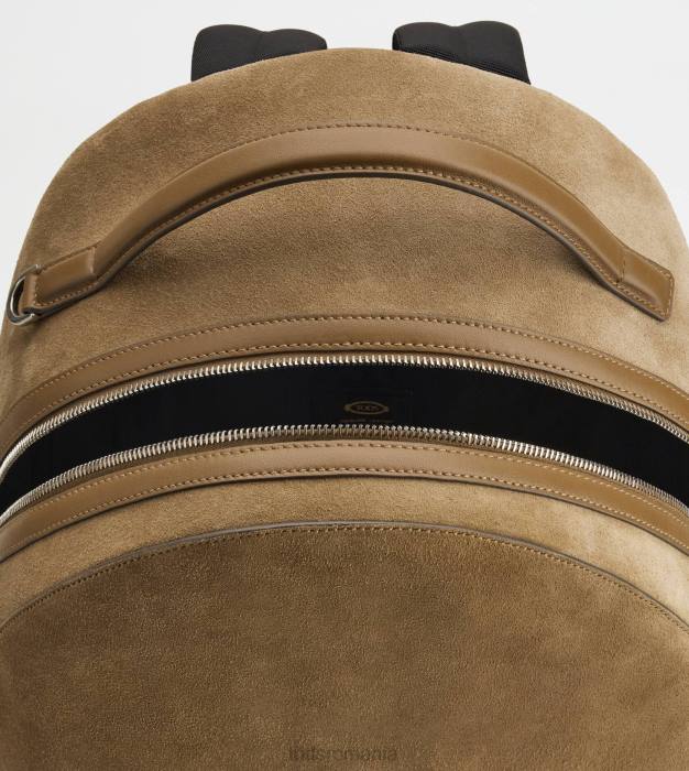 rucsac din piele intoarsa mediu bărbați Tod's 080D988 maro