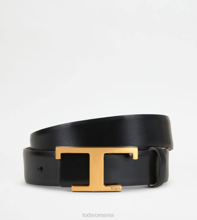centura reversibila din piele femei Tod's 080D239 negru roz