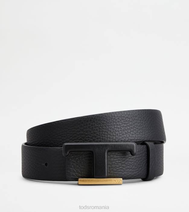 centura reversibila din piele femei Tod's 080D249 negru