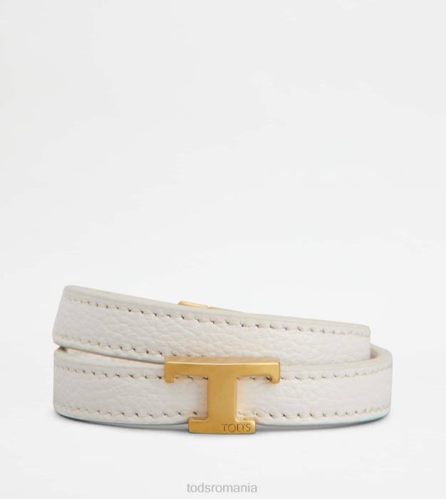 bratara din piele femei Tod's 080D519 alb
