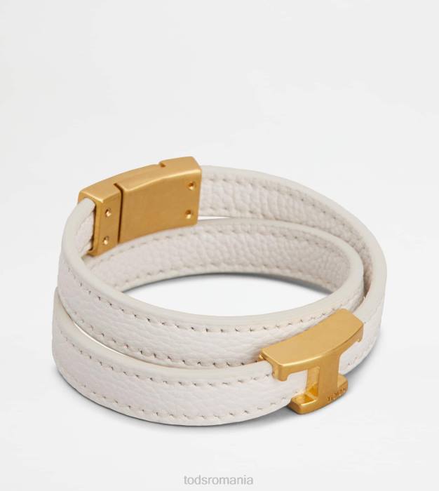 bratara din piele femei Tod's 080D519 alb