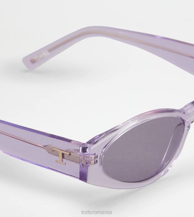 ochelari de soare ovali femei Tod's 080D528 violet