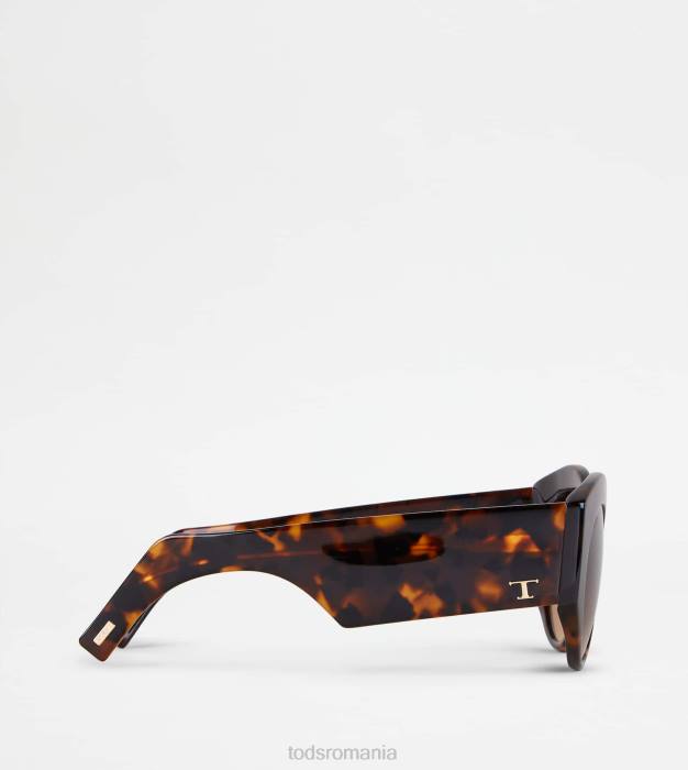 ochelari de soare rotunjiți femei Tod's 080D532 maro